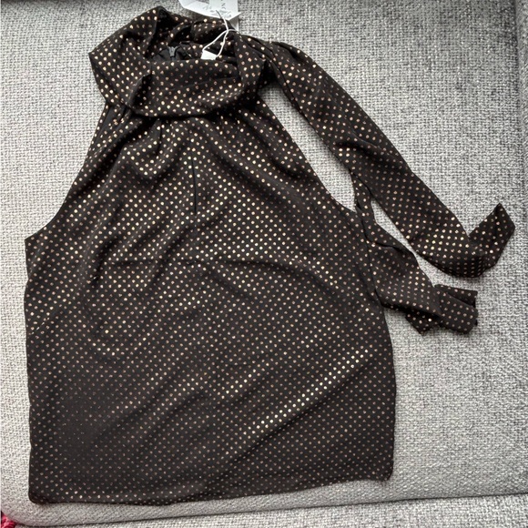 BNWT Jason Wu Tie-Neck Polka Dot Blouse Size M! - Picture 7 of 15